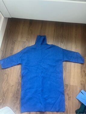 Pomander Place Royal Blue Mini Sweater Dress
